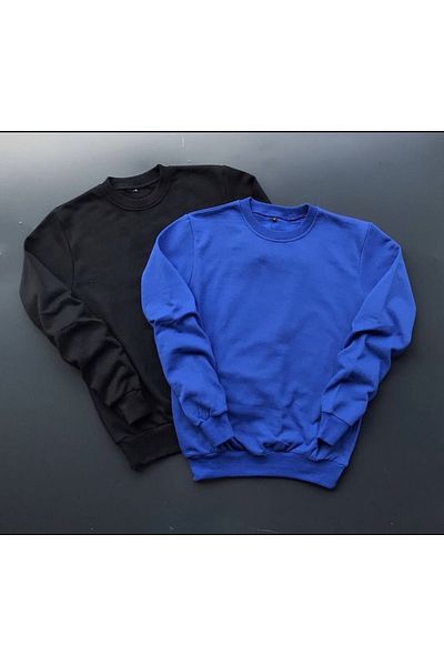 NewCabin New Season Fleece Unisex Crew Neck Sweatshirt 2 Pack