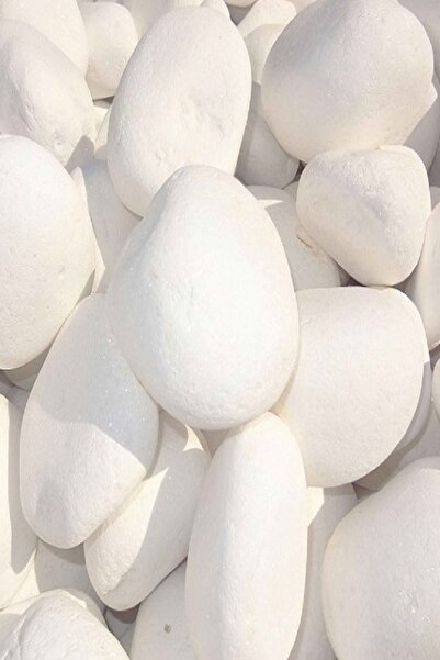 Yenisey peyzaj mühendislik Beyaz Dolomit Taşı 6-8 Cm 5 Kg , Dekoratif Taş , A...