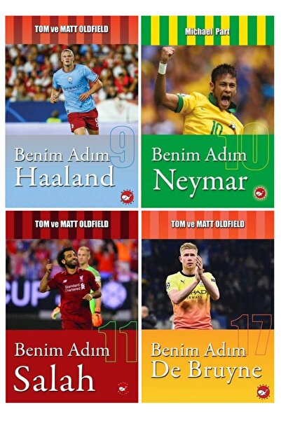 Beyaz Balina Yayınları Benim Adım Haaland - Neymar - Salah - De Bruyne 4 Kita...