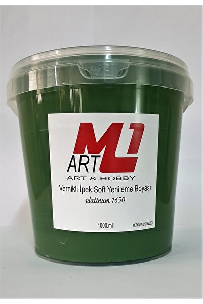 m1 art Su Bazlı Vernikli Yenileme Boyası 1000.ml-mobilya,cam,mermer,beyaz Eşy...