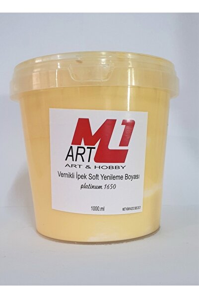 m1 art Su Bazlı Vernikli Yenileme Boyası 1000.ml-mobilya,cam,mermer,beyaz Eşy...