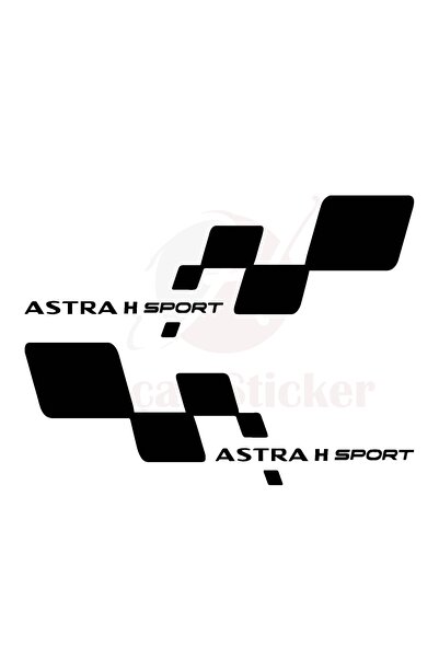 Akçay Sticker 40cm X 15cm Opel Astra Sticker Astra H Oto Sticker Kapı Altı Sa...