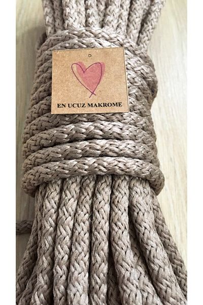 Makromİps Σχοινί Macrame (10 μέτρα) Πλεκτό Πολυεστέρας Πολυπ Κούνια Supla Basket Rope