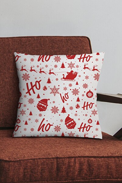 Viva Home Коледна декоративна калъфка за възглавница с двойна страна и скрит ...