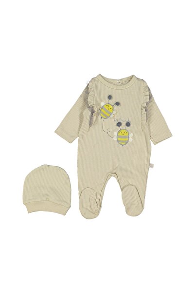 Sevnur Baby Arılı Nakışlı Fırfırlı Prematüre 55 Cm Kız Bebek Tulum 22174300