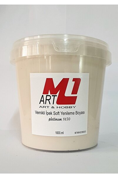 m1 art Su Bazlı Vernikli Yenileme Boyası 1000.ml-mobilya,cam,mermer,beyaz Eşy...