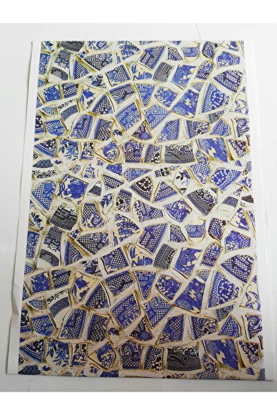 craftsy Mozaik Dekopaj Kağıtları 2101p ( 5 Adet ) 24 X 75 Cm