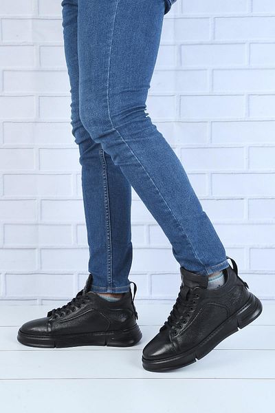 M.P. Mp 222-4820mr Черни зимни мъжки боти от 100% кожа