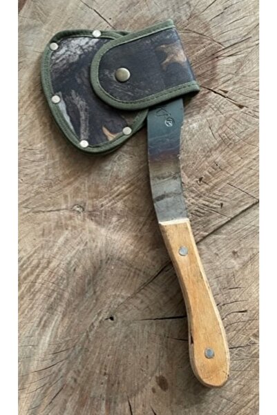 Aki Dövme Çelik Kamp Baltası El Yapımı Balta Nacak 800gr Kılıflı