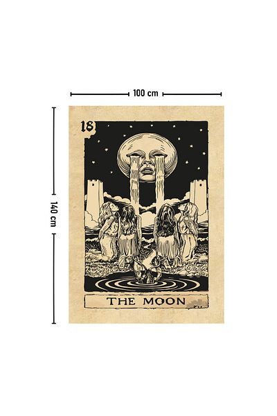 Vagonik Κάρτα Ταρώ The Moon Ταπετσαρία Τοίχου Μοκέτα 140x100 cm-70x100 cm