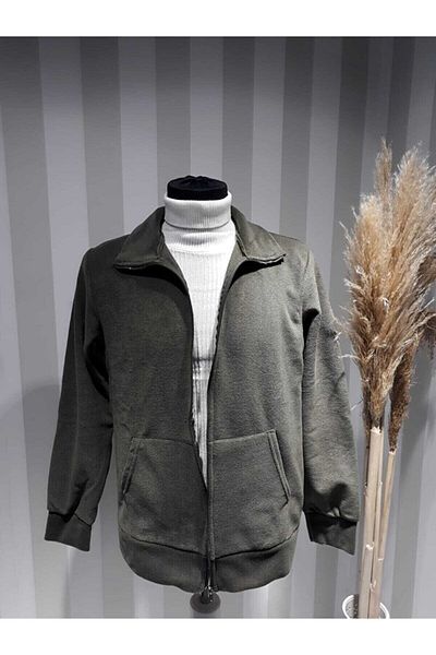 Nacar Moda Unisex Thick Winter Warm Front Zippered Fleece