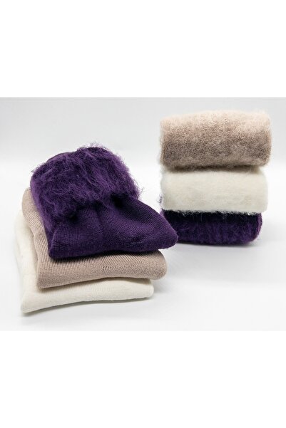 CİHO 6 чифта термо вълнени екстра меки зимни дамски чорапи за сън