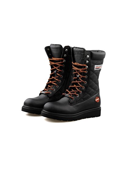 Harley Davidson Katy Kadın Günlük Bot 025z100627-black-baskılı-derı Siyah