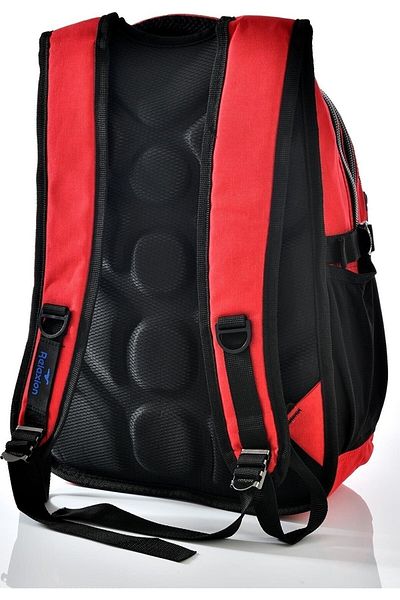 Relaxion Rucsac de zi pentru liceu unisex roșu
