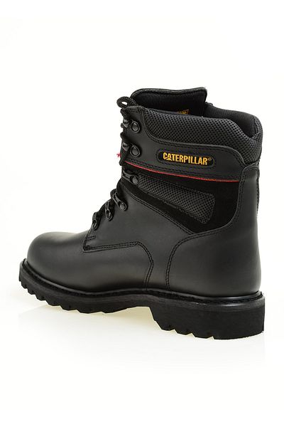 Caterpillar Leather Men's Black Boots Edına-wp