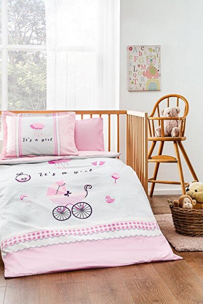 Özdilek بطانية أطفال جويتس وردي 100×120