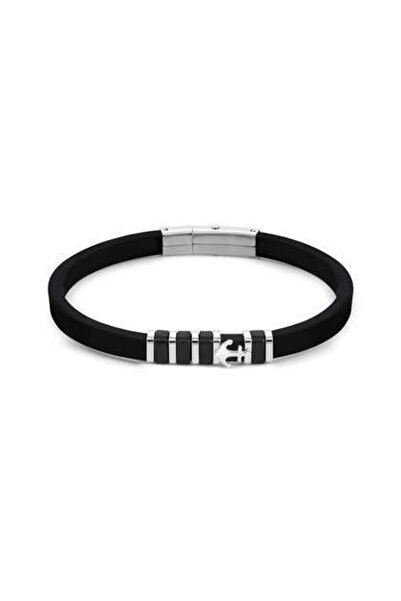 NOMİNATİON Cıty Bracelet In Steel And Rubber With Black Pvd Details (002_anchor)