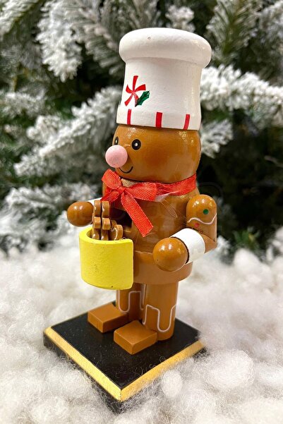 Huzur Party Store 16 εκ. Cookie Man Καρυοθραύστης Μικρά Cookie Man Λεπτομερής Καρυοθραύστης Χριστουγεννιάτικη Πρωτοχρονιάτικη διακόσμηση