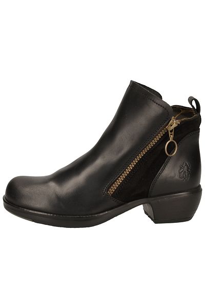 Fly London Stiefelette - Schwarz - Blockabsatz