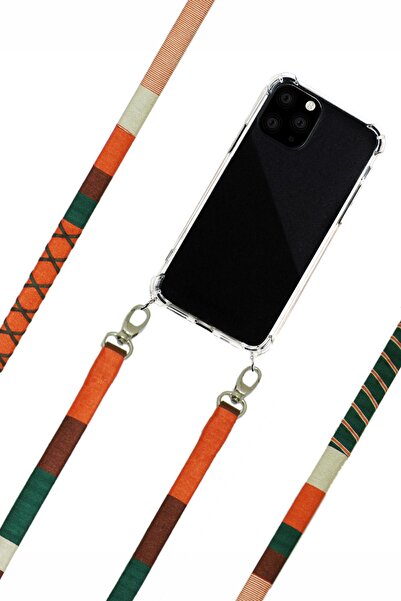 El Yapımı Iphone 14 Plus Uyumlu Kılıflı Telefon Askısı Forest