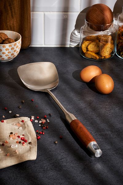 Emsan Woody Stainless Steel Spatula