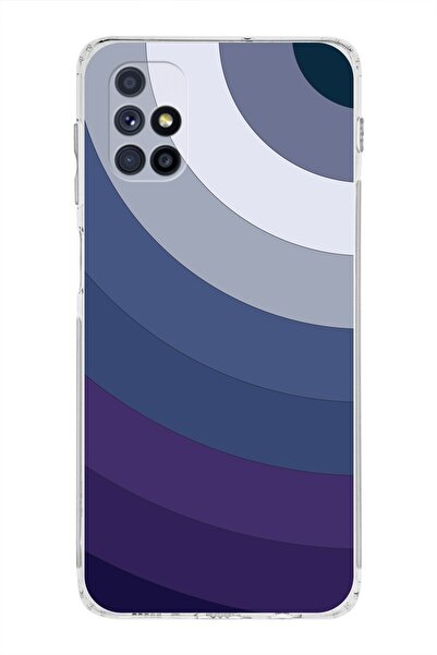 PrintiFy Samsung Galaxy M51 Kamera Korumalı Kapak Renk Cümbüşü Tasarımlı Şeffaf Kılıf