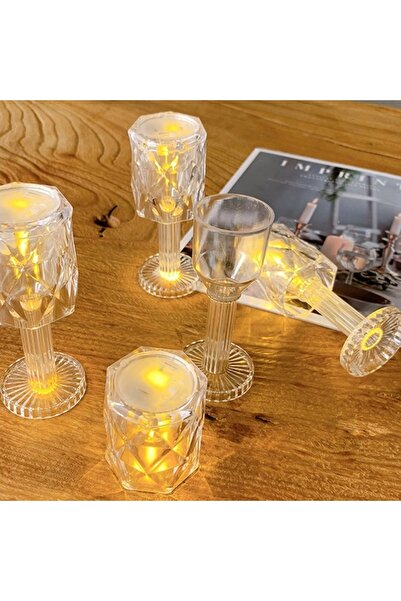 Genel Markalar 2in1 Led Işıklı Mini Abajur + Işıklı Bardak Gün Işığı Led Masa...