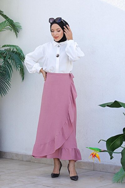 modapinhan Φούστα με βολάν σε σχέδιο Rose Course