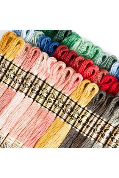 Dmc Muline Embroidery Thread, Cross Stitch Thread Set 50 Pieces