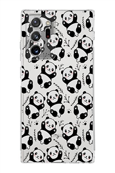 PrintiFy Samsung Galaxy Note 20 Ultra Kamera Korumalı Kapak Panda Tasarımlı Ş...
