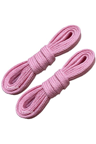 Foottab 120 cm Pink Wide Flat Laces, Sports Shoelaces, 1 Pair