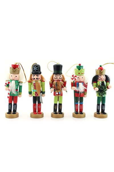 Lora Wedding 12cm Christmas Themed Wooden Tin Soldier with 5 Different Figure...