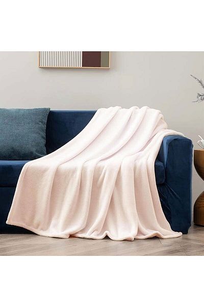 Mulberry Wellsoft Single Blanket Warm Blanket TV Decor Blanket 100x170 Cream
