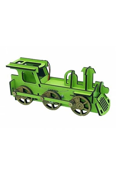 Mashotrend 3d Mekanik Ahşap  Yapboz Lokomotif