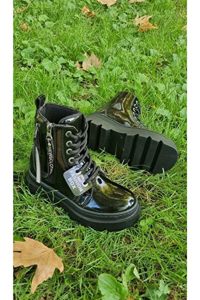 Ege Kids Kız Çocuk İçi Kısa Kürklü Siyah Bot