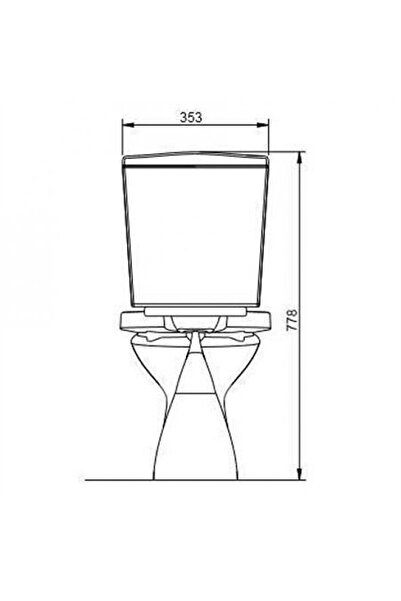 Seramiksan Natura Arkadan Çıkışlı Klozet Takım