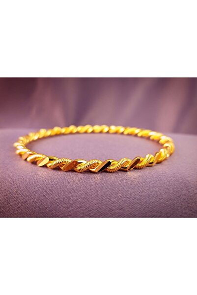 Yıldız Gold İmitasyon Altın Kaplama Iki Telli Burma Bilezik