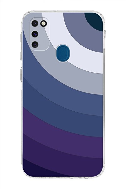PrintiFy Samsung Galaxy M21 Kamera Korumalı Kapak Renk Cümbüşü Tasarımlı Şeffaf Kılıf