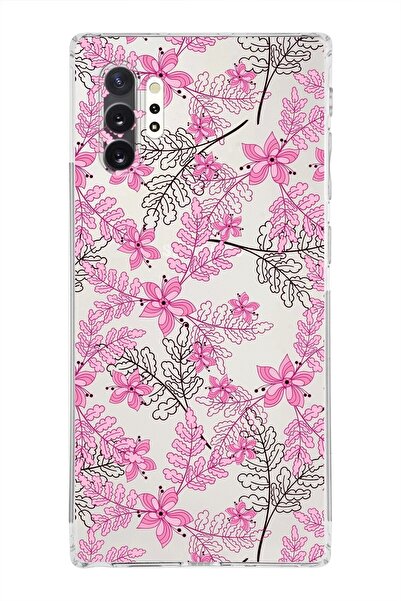 PrintiFy Samsung Galaxy Note 10 Plus Kamera Korumalı Kapak Floral Pembe Tasar...