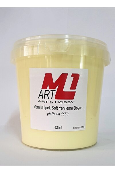 m1 art Su Bazlı Vernikli Yenileme Boyası 1000.ml-mobilya,cam,mermer,beyaz Eşy...