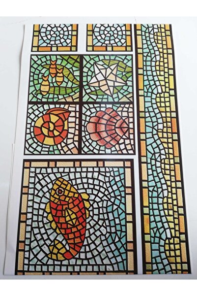 craftsy Mozaik Dekopaj Kağıtları 2003p ( 5 Adet ) 24 X 75 Cm