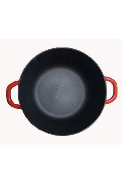 Lava 26 Cm Red Folk Round Pot - New Lid