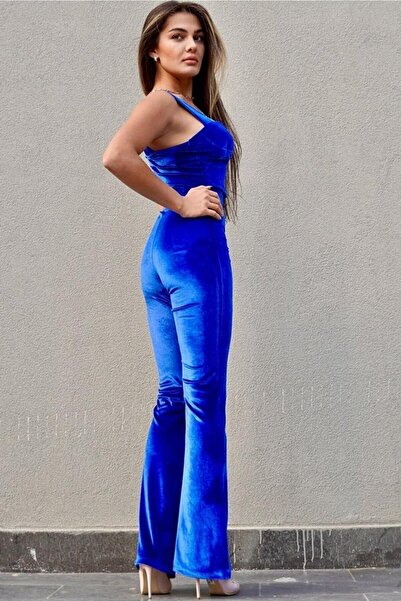 alenmoda Set de top-sub din catifea