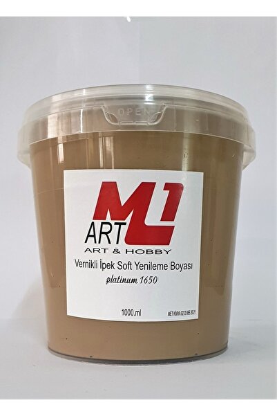 m1 art Su Bazlı Vernikli Yenileme Boyası 1000.ml-mobilya,cam,mermer,beyaz Eşy...