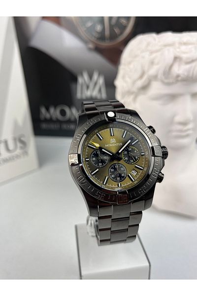 Momentus Men's Sports Wristwatch Japan Mechanism 10 Atm Waterproof