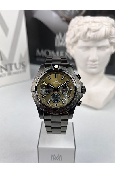 Momentus Men's Sports Wristwatch Japan Mechanism 10 Atm Waterproof