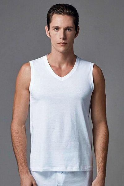 Eros Economic Pack of 5, V-Neck, Sleeveless, Micro Modal, Men's Undershirt