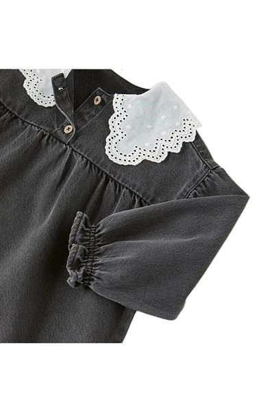 HAVİSA KİDS Girl's Black Denim Jeans Dress