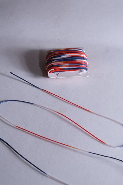 Eskişehir hobi sanat Κορδόνι 1 mm 10 μέτρων κερωμένο σχοινί Μαρμάρινο χρώμα