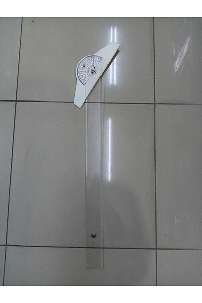 HATAS T Ruler Thick Bizote 75cm Acrylic with Movable Head --No Number--